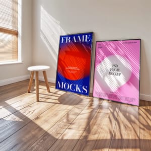 Photoshop Interior Frame Art Mockup