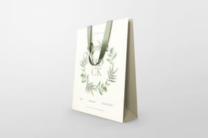 Photoshop Left View of Merchant Bag Mockup