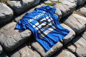 Photoshop T-Shirt Mockup On Stone Stair