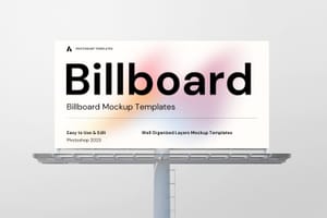 Photoshop Regular City Billboard Mockup