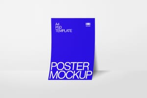 Photoshop Stand A4 Poster Mockup