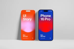 Photoshop iPhone 16 Pro & UI Story Mockup