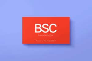 Photoshop Business Card Mockup