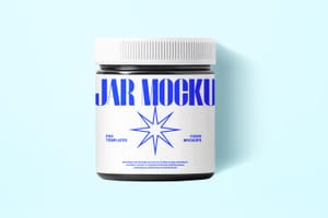 Photoshop Flatlay Jar Mockup