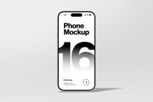 Photoshop Floating Stand iPhone 16 Pro Mockup