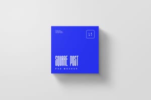 Photoshop Long Shadow Square Post Mockup