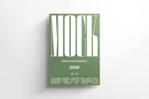 Photoshop Paper Poster Mockup