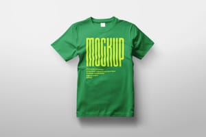 Photoshop Green T-Shirt Mockup