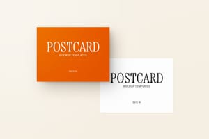 Photoshop Post Card Mockup