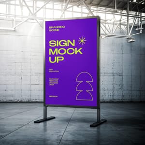 Sign Billboard Mockup 2