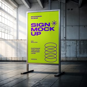 Sign Billboard Mockup