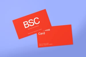 Photoshop Stack Business Card Mockup