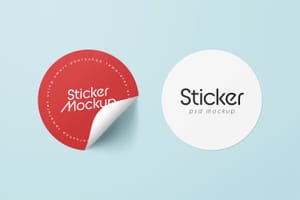 Photoshop Sticker Mockup