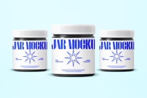 Photoshop Three Jar Mockup