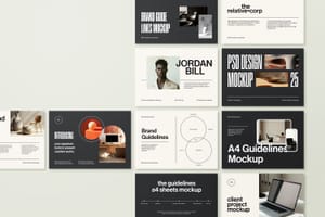 Photoshop A4 Brand Guidelines Mockup