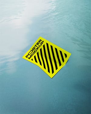 Photoshop Poster Mockup on Water