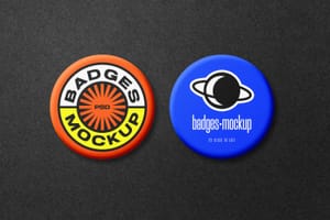 Photoshop Badge Mockup