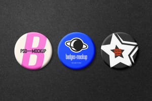 Photoshop Badge Mockup