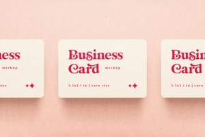 Photoshop Business Card Mockup