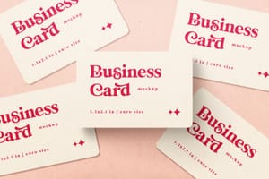 Photoshop Business Card Mockup