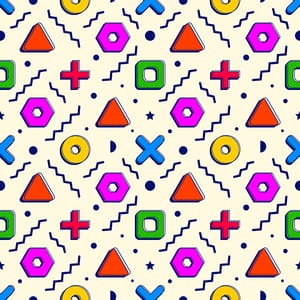 Colorful Geometric Seamless Pattern