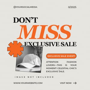 Don't Miss Exclusive Sale Serene Luxe Instagram Post