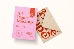 Photoshop Envelope and Paper Mockup