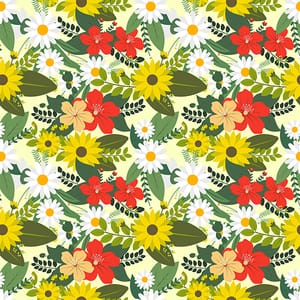 Floral Harmony Seamless Pattern