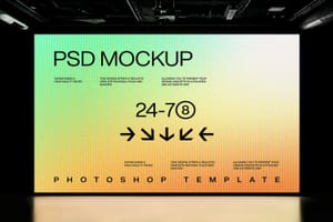 Photoshop Large Led Screen Mockup