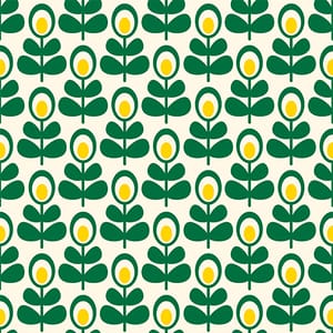 Modern Botanical Seamless Pattern