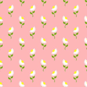 Spring Daisy Seamless Pattern