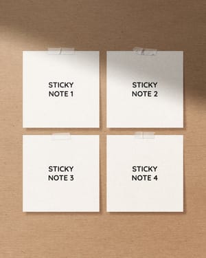 Photoshop Sticky Note Mockup