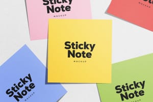 Photoshop Sticky Note Mockup