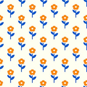 Tropical Bloom Seamless Pattern