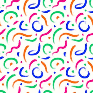 Vibrant Brushstroke Seamless Pattern