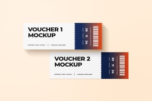 Photoshop Voucher Mockup