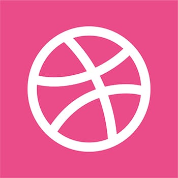 Dribbble Square Logo