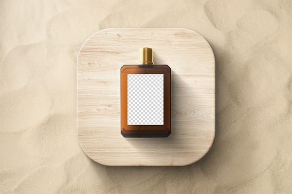 PNG Parfum Bottle Mockup