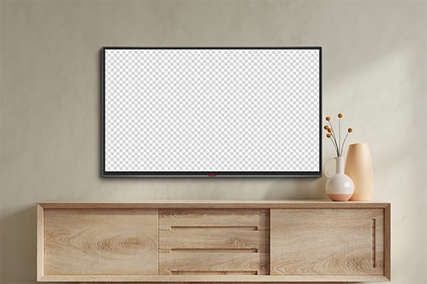 PNG TV Mockup