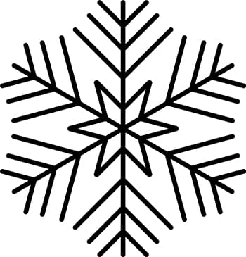 Sticker Snowflake 13