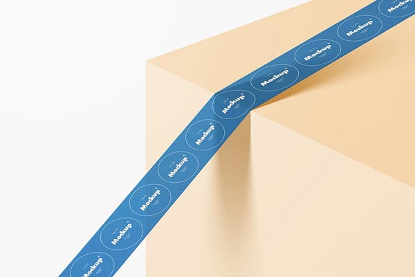 Branding Blue Tape Mockup