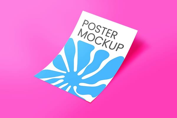 Curved Poster Mockup