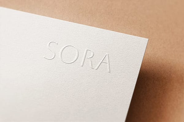 Emboss Paper Logo Mockup