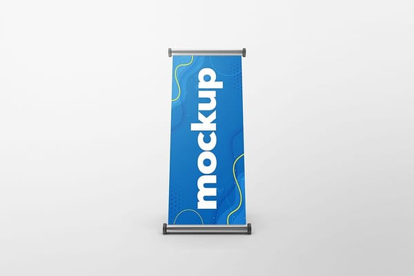 Front Advertising Stand Mockup