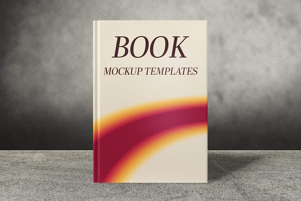 Gradient Book Cover Mockup