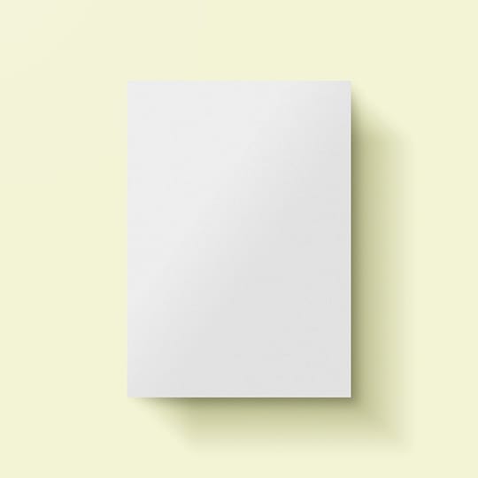 Image A4 Paper Mockup on Lemon Color Background