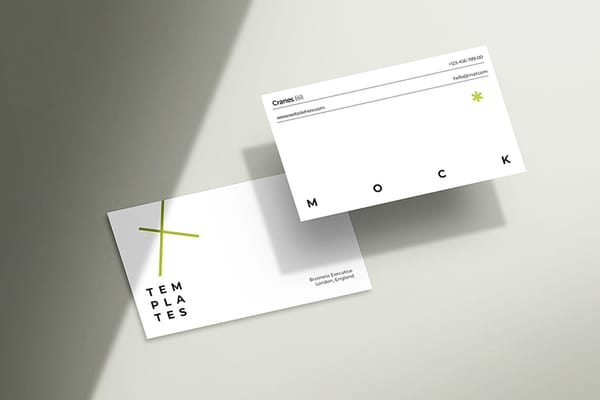 Photoshop Minimal Businessman Card Mockup