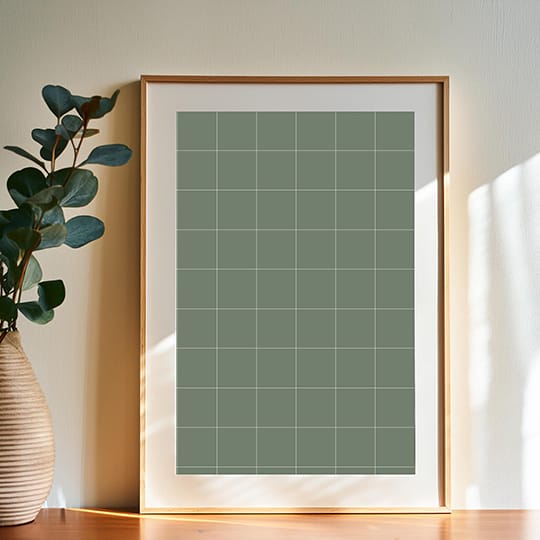 PNG Botanical Side Frame Mockup