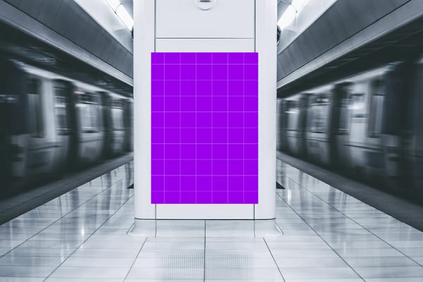 PNG Underground Poster Mockup