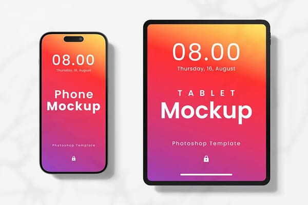 Phone And Tablet Device Mockup